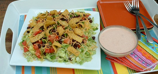 Seven Layer Southwestern Salad and Our Menu Plan