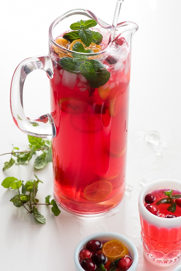 Sparkling Cranberry Vodka Punch