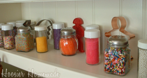 Sprinkles ~ Re-purposing Spice Rack Bottles