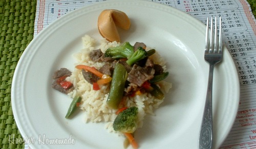 Broccoli Beef Stir-Fry and our Menu Plan