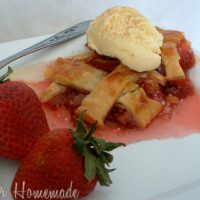 Strawberry Rhubarb Cobbler