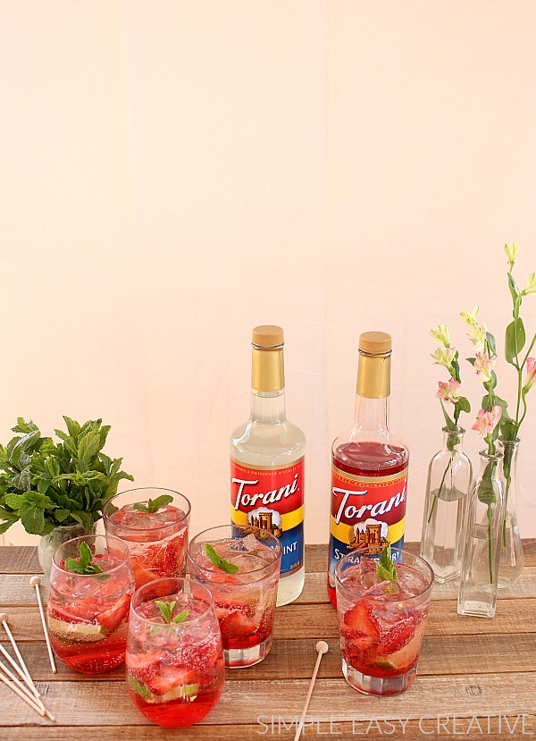 Strawberry Fizzy Mocktails