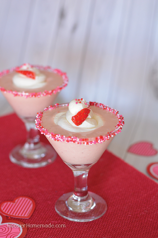 Treat your family to this extra special Valentine's Day Treat! This Strawberry Cheesecake Milkshake is easy to make with simple ingredients!