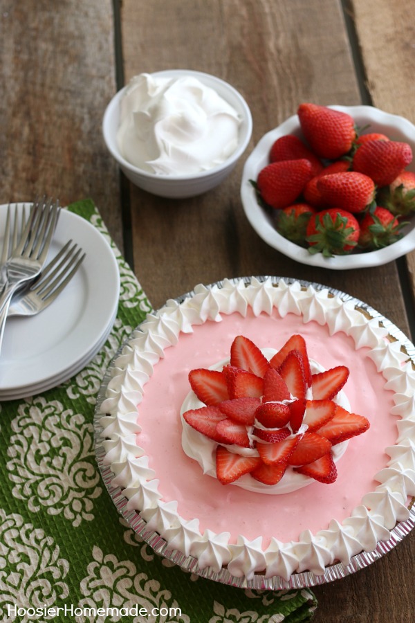 Strawberry Cream Pie - Hoosier Homemade