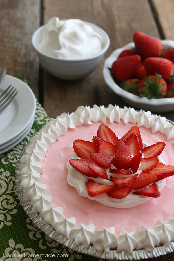 Strawberry Cream Pie Hoosier Homemade 