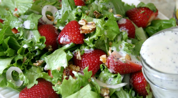 Strawberry Salad with Poppy Seed Dressing: Spring Inspiration