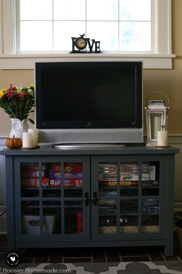 Stylish Family Room Storage Hoosier Homemade