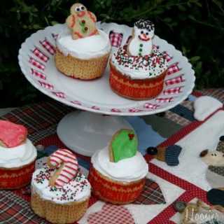 Christmas Sugar Cookie Cupcakes - Hoosier Homemade