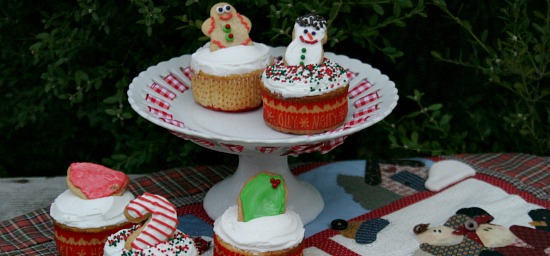 Christmas Sugar Cookie Cupcakes
