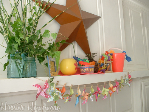 How to Decorate your Mantel for Summer