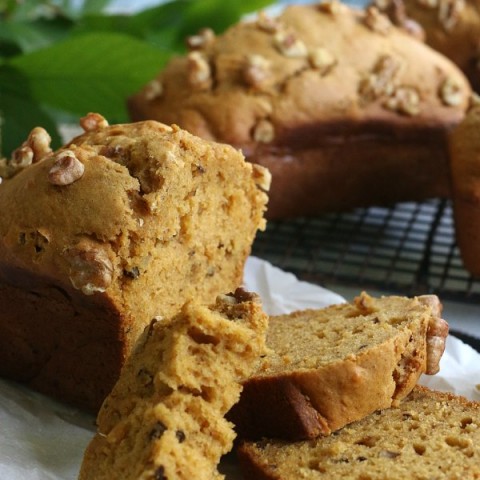 SWEET POTATO BREAD - You would never guess that this delicious, moist quick bread recipe has sweet potato in it! It's packed with healthy ingredients too! Perfect to serve at home, or give as gifts!