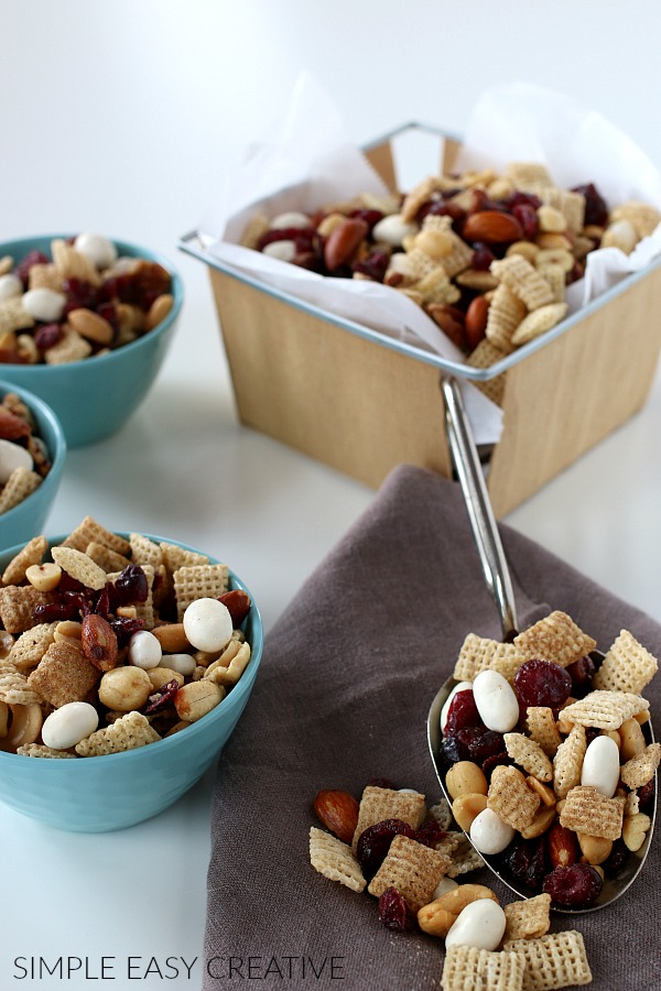 Sweet and Salty Snack Mix - The Happier Homemaker