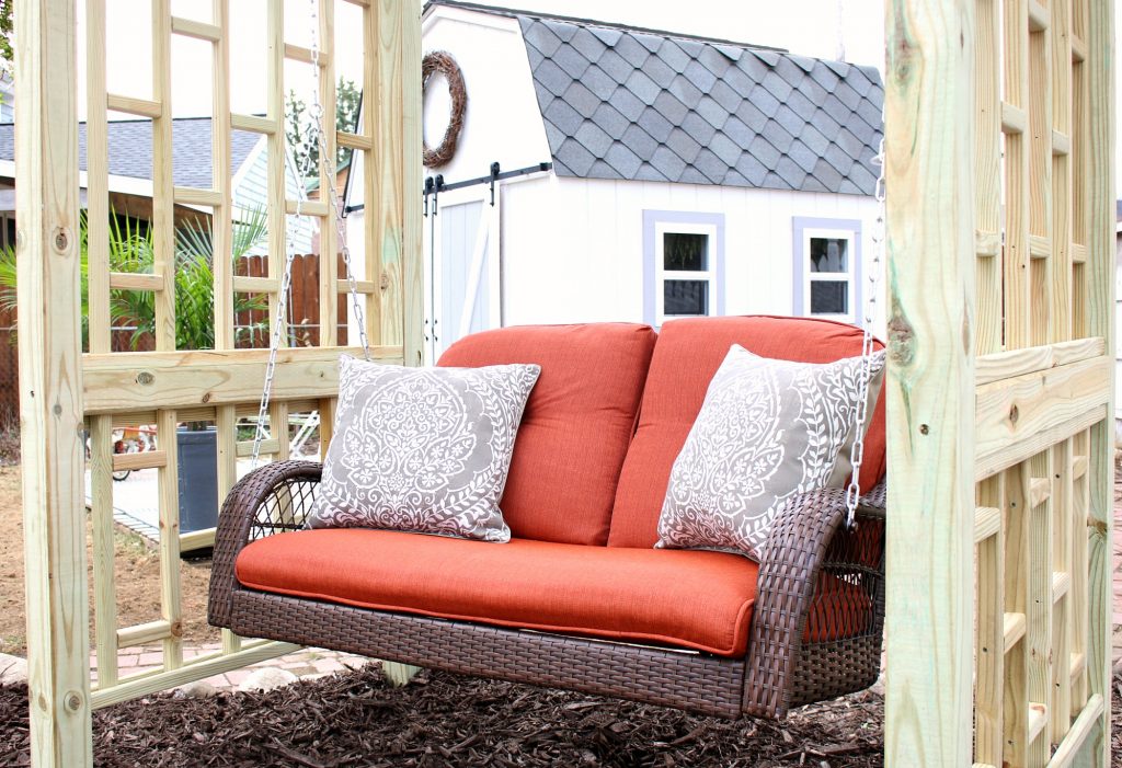 Garden Swing Plans for the Backyard - Hoosier Homemade