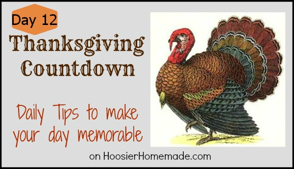 Thanksgiving Countdown: Day 12: Food Prep