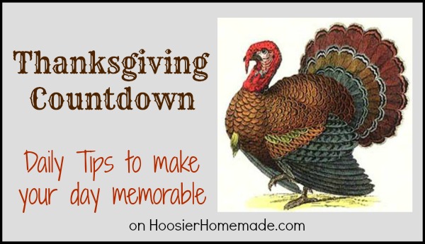 Thanksgiving Countdown: Day 2: Gathering Supplies