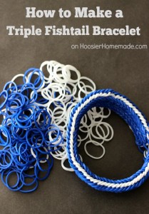 How to Make a Triple Fishtail Rubber Band Bracelet - Hoosier Homemade
