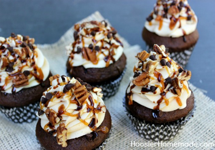 recipe easy how fudge Chocolate  Turtle Hoosier Cupcakes Homemade