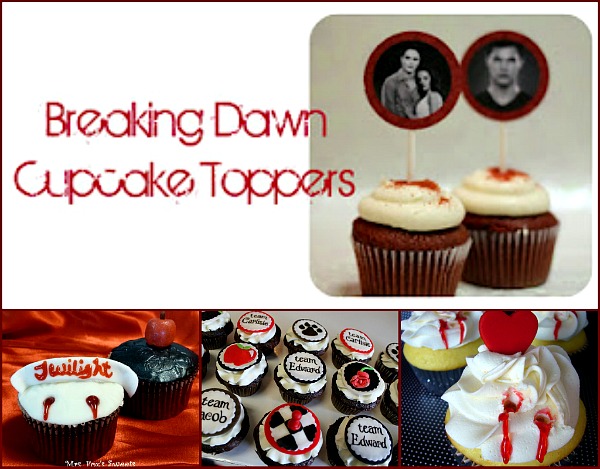 Twilight Cupcakes and Breaking Dawn Party
