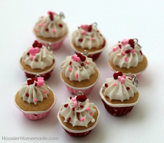 Valentine Cupcake Charms