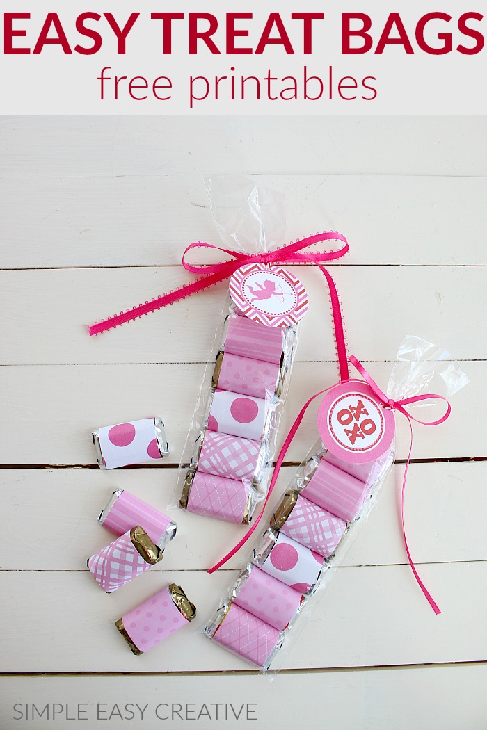 EASY VALENTINE TREAT BAGS | FREE PRINTABLES