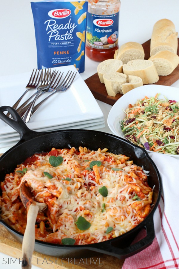 Barilla Ready Pasta for Weeknight Mostaccioli