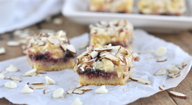 White Chocolate Cherry Almond Bars: Holiday Inspiration