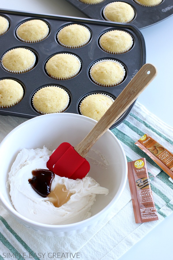 Frosting flavored with Wilton Flavor Kit