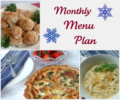 January Menu Plan – 2011