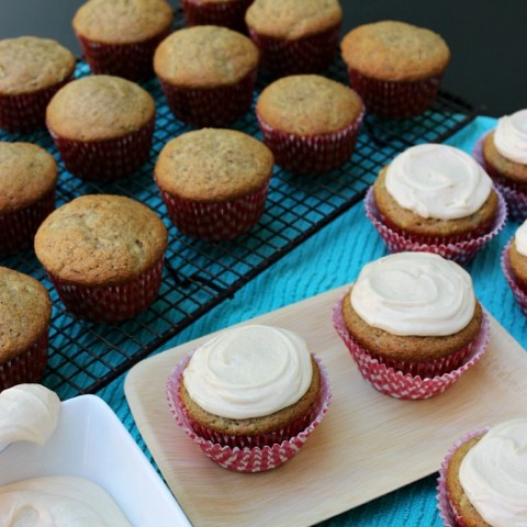 Zucchini Cupcakes with Caramel Frosting