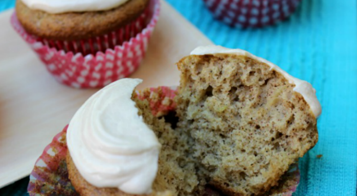 Zucchini Cupcakes with Caramel Frosting