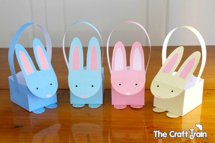 Printable Bunny Baskets