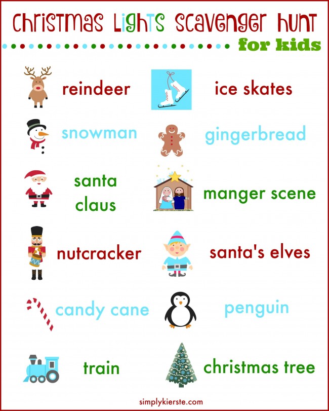 Christmas Scavenger Hunt - 100 Days of Homemade Holiday Inspiration ...