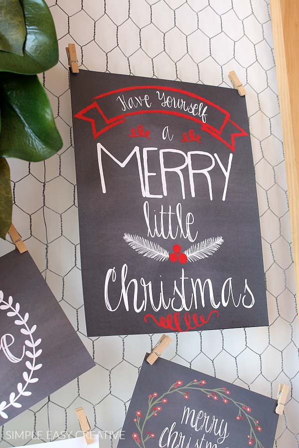 Chalkboard Christmas Printable