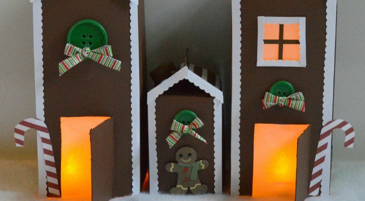 Recycled Carton Gingerbread House: Holiday Inspiration