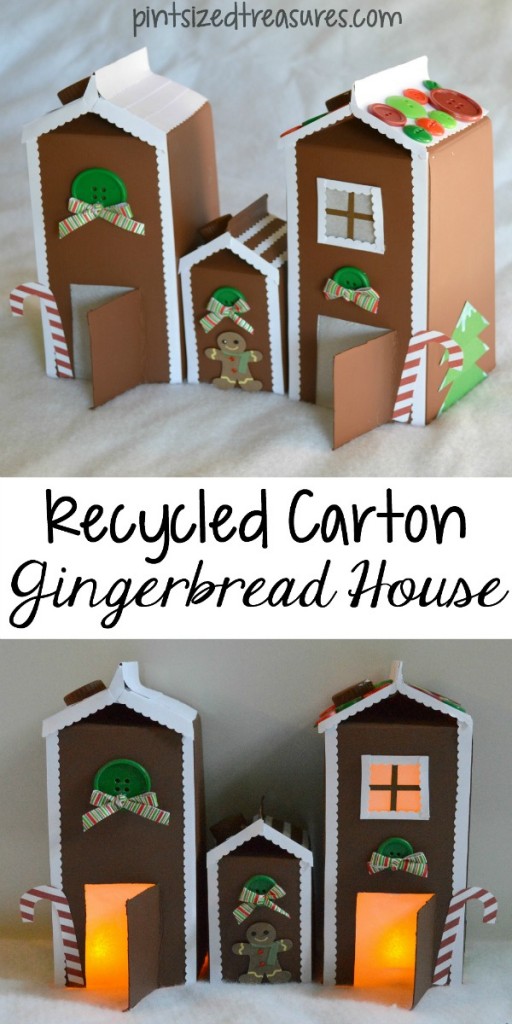 Recycled Carton Gingerbread House: Holiday Inspiration - Hoosier Homemade