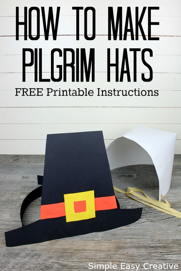 HOW TO MAKE PILGRIM HATS