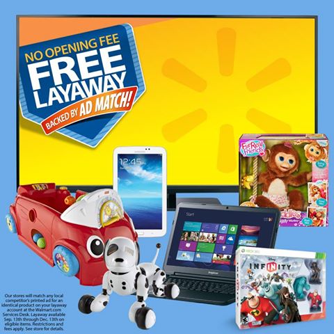 Shop early with Walmart Layaway