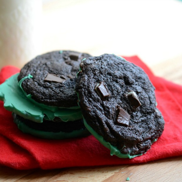 Double Chocolate Cookies with Mint: Homemade Holiday Inspiration