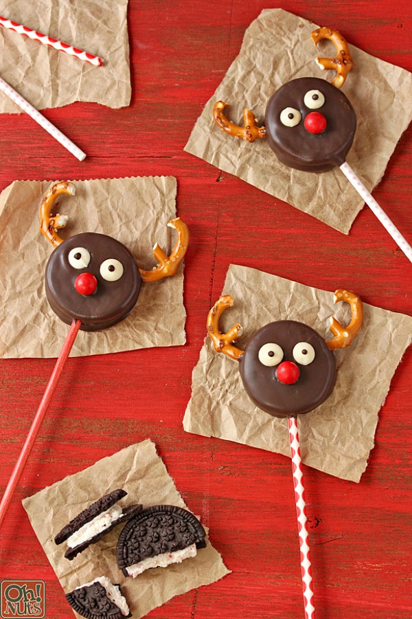 Reindeer Oreo Pops