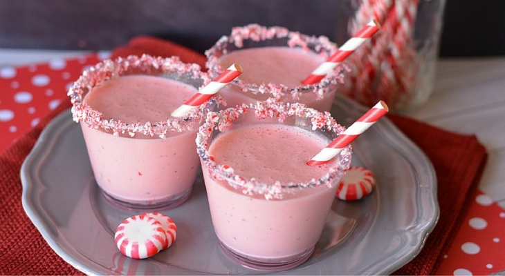 Creamy Peppermint Punch- 100 Days of Homemade Holiday Inspiration
