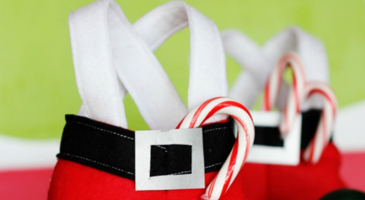 Santa Pants Treat Bags: Holiday Inspiration - Hoosier Homemade