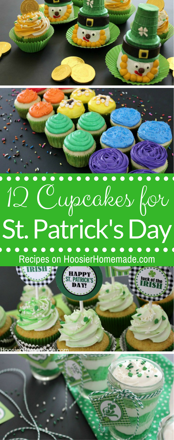 12 St. Patrick's Day Cupcakes - Hoosier Homemade