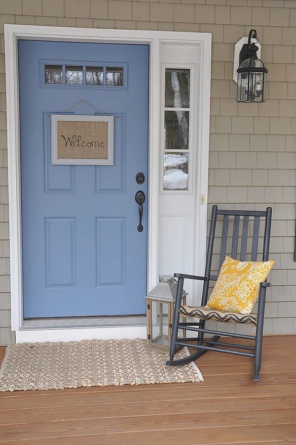 Burlap Welcome Sign